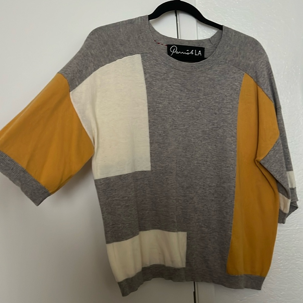 Parrish LA 3/4 sleeve light top, size S-M